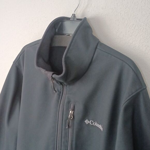 Columbia Men's black Asunder soft shell all weather jacket sz 2XL - Picture 4 of 13